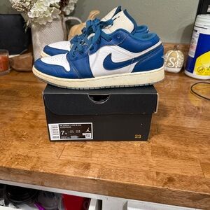 Jordan Kids Sneakers Blue and White